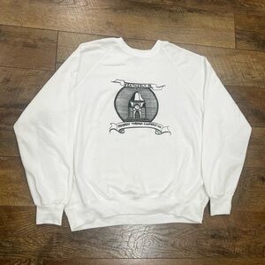 Vintage 80s Weatherly, Pennsylvania Bassett-Walker Crewneck Sweatshirt White XXL
